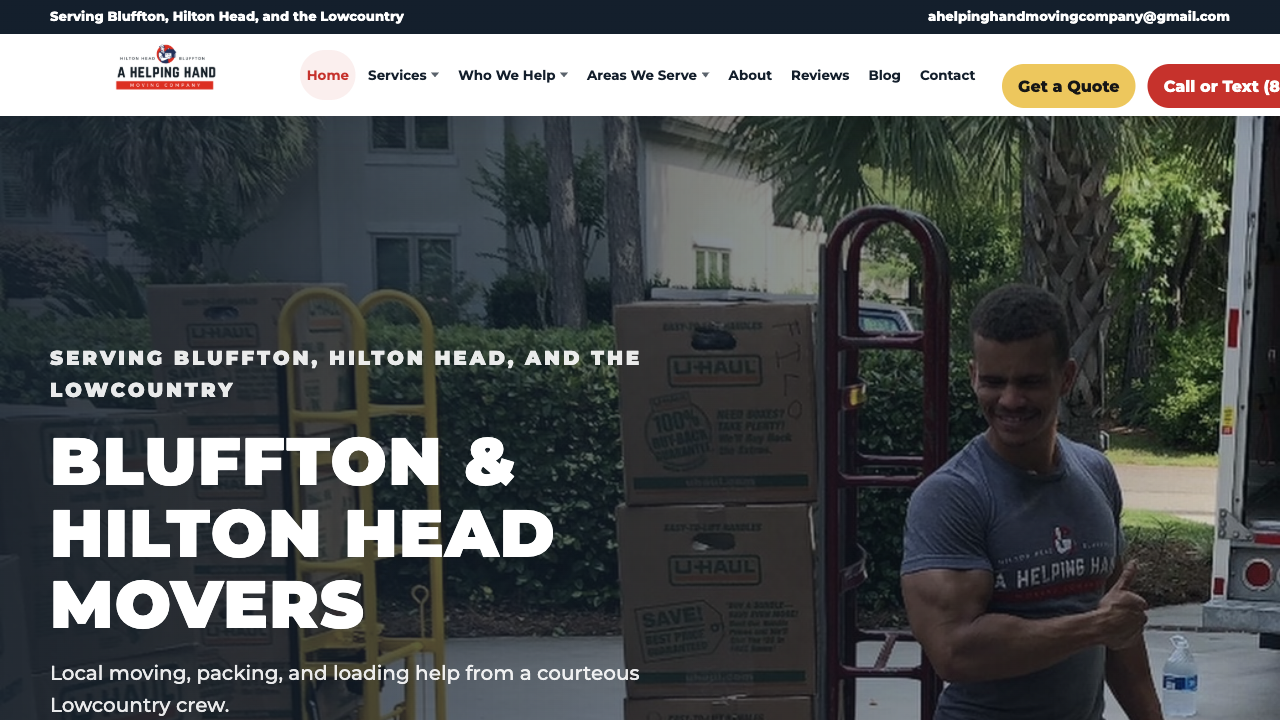 Helping Hand Moving & Cleaning website